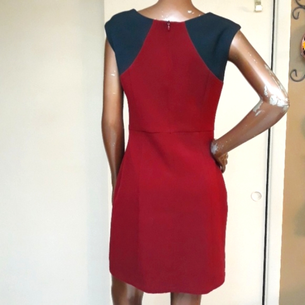 Pink Martini Merlot Red/Black Contrast Dress - Picture 3 of 4